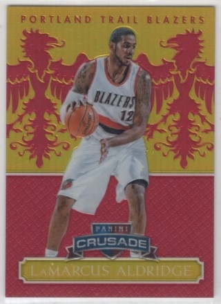 2014-15 Panini Excalibur - Crusade Red #079 - LaMarcus Aldridge SN99 - Portland Trail Blazers