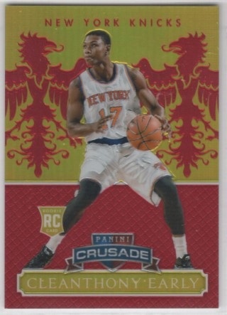 2014-15 Panini Excalibur - Crusade Red #196 - Cleanthony Early SN99, ROOKIE - New York Knicks
