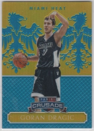 2014-15 Panini Excalibur - Crusade Teal #088 - Goran Dragic SN35 - Miami Heat