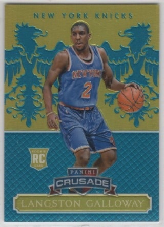 2014-15 Panini Excalibur - Crusade Teal #191 - Langston Galloway SN35, ROOKIE - New York Knicks