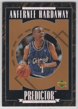 1995-96 Upper Deck - Predictors MVP #R09 - Anfernee Hardaway REDEMPTION - Orlando Magic