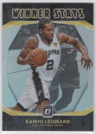 2020-21 Donruss Optic - Winner Stays Holo #06 - Kawhi Leonard - San Antonio Spurs