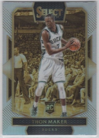2016-17 Select - Silver Prizms #281 - Thon Maker ROOKIE - Milwaukee Bucks