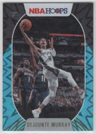 2020-21 Hoops - Teal Explosion #172 - Dejounte Murray - San Antonio Spurs