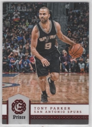 2016-17 Panini Excalibur - Prince #161 - Tony Parker SN149 - San Antonio Spurs