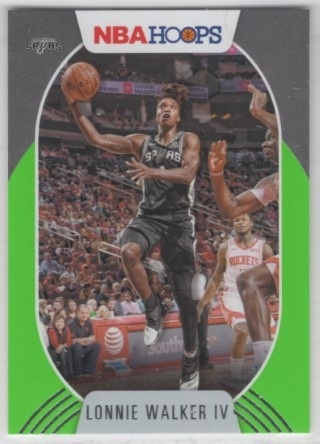2020-21 Hoops - Neon Green #167 - Lonnie Walker IV - San Antonio Spurs