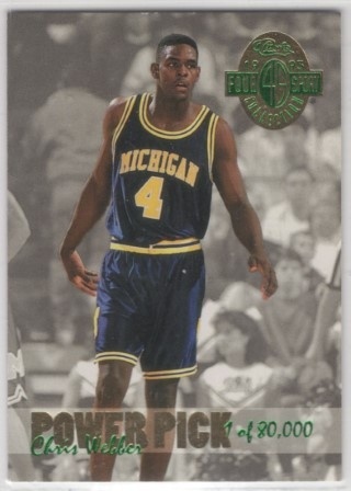 1993 Classic Four Sport - Power Pick Bonus #PP1 - Chris Webber PR80000 - Michigan Wolverines
