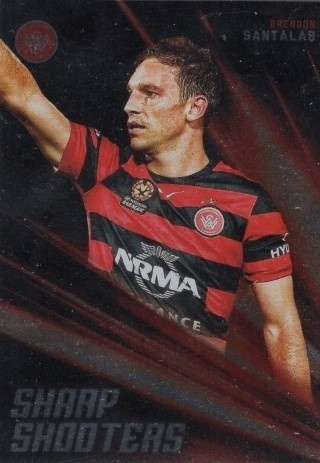 SOCCER - 2016-17 Tap N Play Football Australia - Sharp Shooters #SH12 - Brendon Santalab - Western Sydney Wanderers