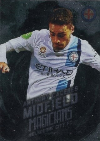 SOCCER - 2016-17 Tap N Play Football Australia - Midfield Magicians #MM06 - Anthony Caceres - Melbourne City