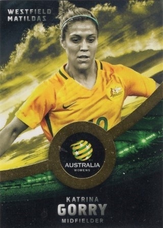 SOCCER - 2016-17 Tap N Play Football Australia - Parallel Gold #031 - Katrina Gorry - Australian Matildas