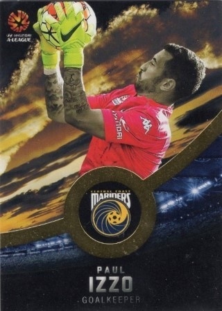 SOCCER - 2016-17 Tap N Play Football Australia - Parallel Gold #080 - Paul Izzo - Central Coast Mariners