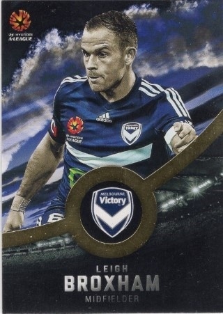 SOCCER - 2016-17 Tap N Play Football Australia - Parallel Gold #112 - Leigh Broxham - Melbourne Victory