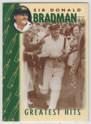CRICKET - 1997 Weet Bix - Sir Donald Bradman Greatest Hits - #15 Sir Donald Bradman - Bradman’s XI