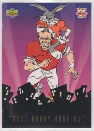 OTHER - 1993 Upper Deck Adventures in 'Toon World - Bugs Bunny Hare-Os #BBH1 - Joe Montana - Kansas City Chiefs