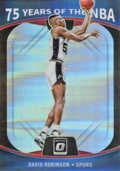 2021-22 Panini Prizm - 75 Years of the NBA (Donruss Optic) #37 - David Robinson UER - San Antonio Spurs