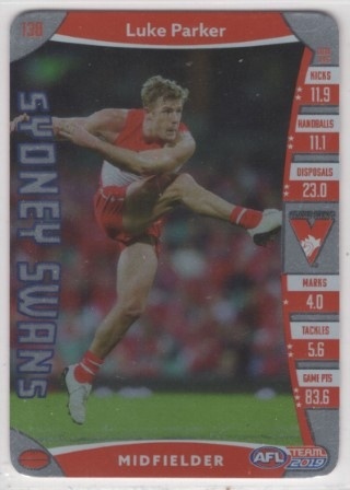 AFL - 2019 TeamCoach - Silver Cards (select from list)