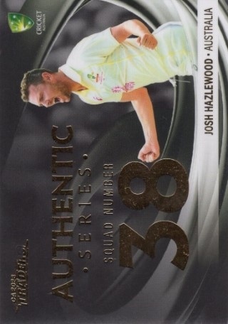 CRICKET - Traders 2023-24 - Authentics Foil Number #AN01 - Josh Hazlewood - Australia