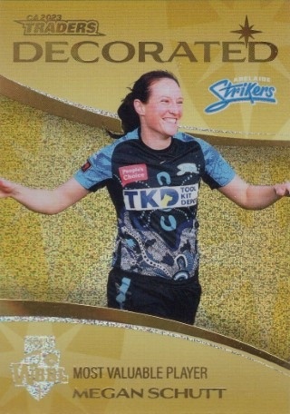 CRICKET - Traders 2023-24 - Decorated Priority #DP15 - Megan Schutt SN40 - Adelaide Strikers