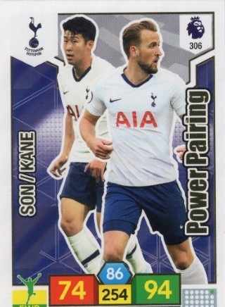 SOCCER - 2019-20 Panini Adrenalyn XL Premier League - #306 Son Heung-Min / Harry Kane PP - Tottenham Hotspur