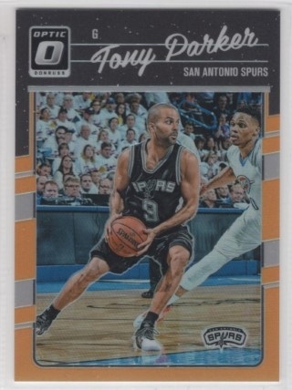 2016-17 Donruss Optic - Orange #117 - Tony Parker SN199 - San Antonio Spurs