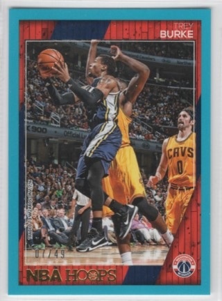 2016-17 Hoops - Teal #194 - Trey Burke SN49 - Washington Wizards