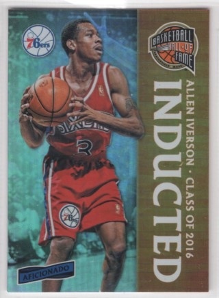 2016-17 Panini Aficionado - #142 Allen Iverson INDUCTED - Philadelphia 76ers