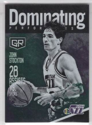 2016-17 Panini Grand Reserve - Dominating Performances #22 - John Stockton - Utah Jazz