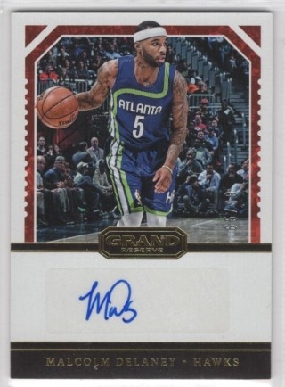 2016-17 Panini Grand Reserve - Reserve Signatures #44 - Malcolm Delaney AUTO, SN99 - Atlanta Hawks