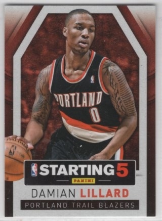 2013-14 Panini Starting Five - #07 Damian Lillard - Portland Trailblazers