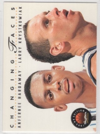 1993-94 SkyBox Premium - #310 Anfernee Hardaway / Larry Krystkowiak CF - Orlando Magic