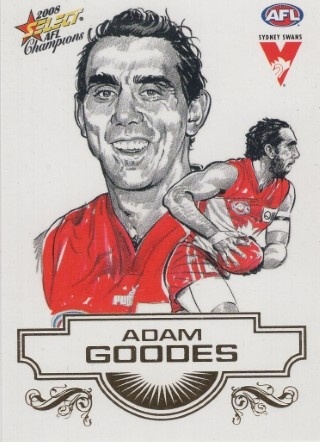AFL - 2008 Select Champions - Sketch #SK27 - Adam Goodes - Sydney Swans