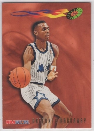 1995-96 Hoops - #394 Anfernee Hardaway WD - Orlando Magic