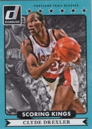 2014-15 Donruss - Scoring Kings #35 - Clyde Drexler - Portland Trail Blazers