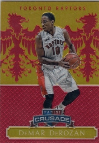 2014-15 Panini Excalibur - Crusade Red #017 - DeMar DeRozan SN99 - Toronto Raptors