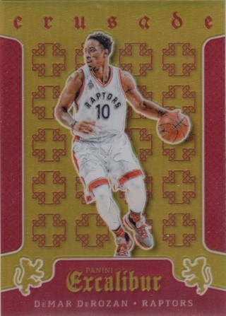 2015-16 Panini Excalibur - Crusade Red #006 - DeMar DeRozan SN149 - Toronto Raptors