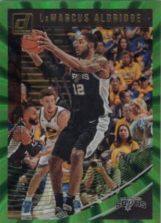 2018-19 Donruss - Holo Green Laser #131 - LaMarcus Aldridge SN99 - San Antonio Spurs