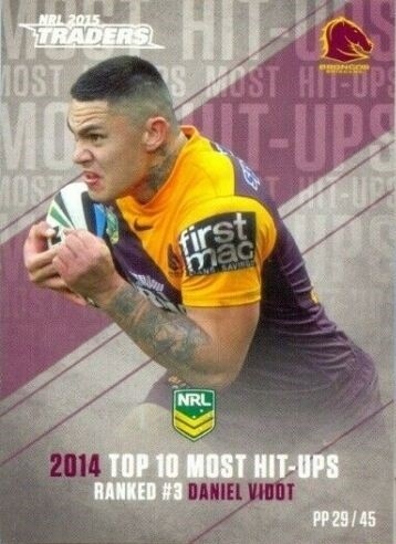 NRL - 2015 Traders - Pieces of the Puzzle #PP29 - Daniel Vidot - Brisbane Broncos