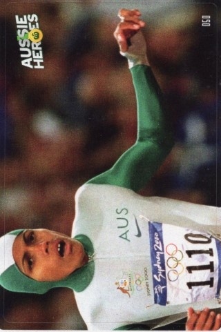 OLYMPICS - 2021 Woolworths Aussie Heroes Stickers - #049 Cathy Freeman / #050 Cathy Freeman / #051 Rohan Browning - Australia