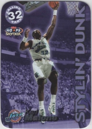 1999-00 Hoops - Calling Card #06 CC - Karl Malone - Utah Jazz