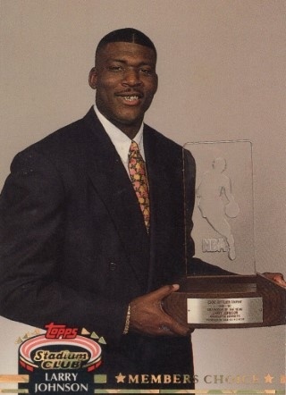 1992-93 Stadium Club - #192 Larry Johnson - Charlotte Hornets