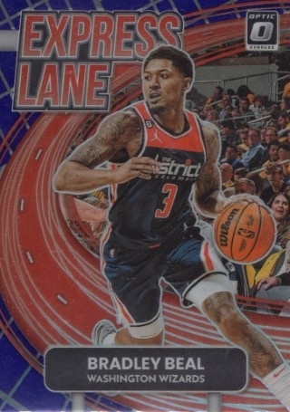 2022-23 Donruss Optic - Express Lane Purple #13 - Bradley Beal - Washington Wizards