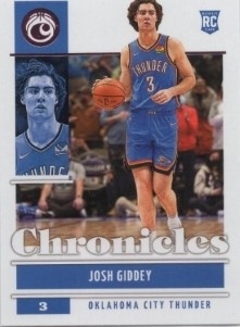 2021-22 Panini Chronicles - Pink #045 Josh Giddey ROOKIE - OKC Thunder