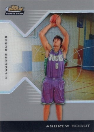 2004-05 Finest - Refractors #191 - Andrew Bogut ROOKIE, SN359 - Milwaukee Bucks