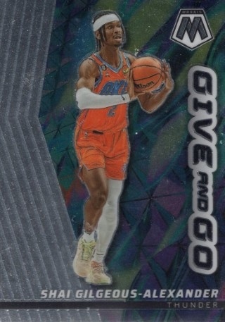 2022-23 Panini Mosaic - Give & Go #10 - Shai Gilgeous-Alexander - OKC Thunder