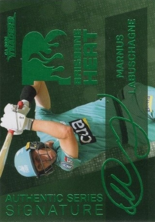 CRICKET - Traders 2020-21 - Authentic Series Green (Facsimile) #ASG3 - Marnus Labuschagne PR222 - Brisbane Heat