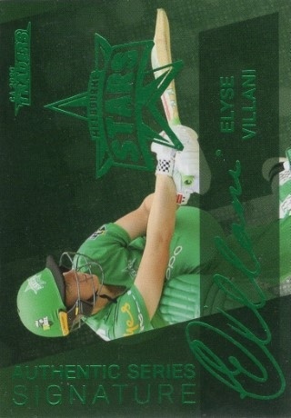 CRICKET - Traders 2020-21 - Authentic Series Green (Facsimile) #ASG6 - Elyse Villani PR222 - Melbourne Stars