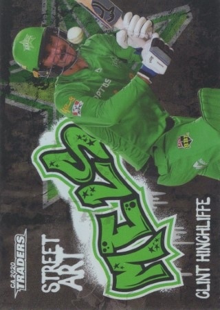 CRICKET - Traders 2020-21 - Street Art Black #SABK12 - Clint Hinchliffe - Melbourne Stars