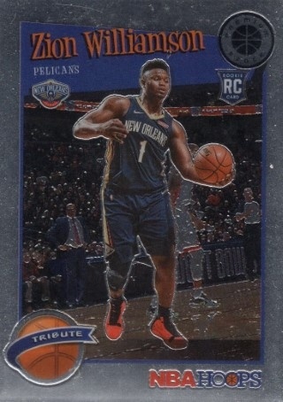 2019-20 Hoops Premium Stock - #296 Zion Williamson HT, ROOKIE - New Orleans Pelicans