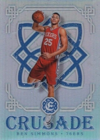 2016-17 Panini Excalibur - Crusade Silver #091 - Ben Simmons ROOKIE - Philadelphia 76ers