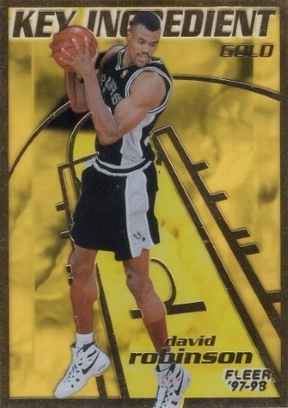 1997-98 Fleer - Key Ingredient Gold #12 - David Robinson - San Antonio Spurs